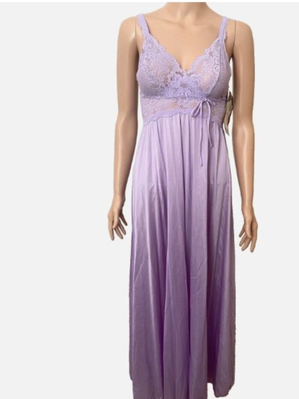 NWT OLGA Purple Bodylace 9291 Small Nightgown